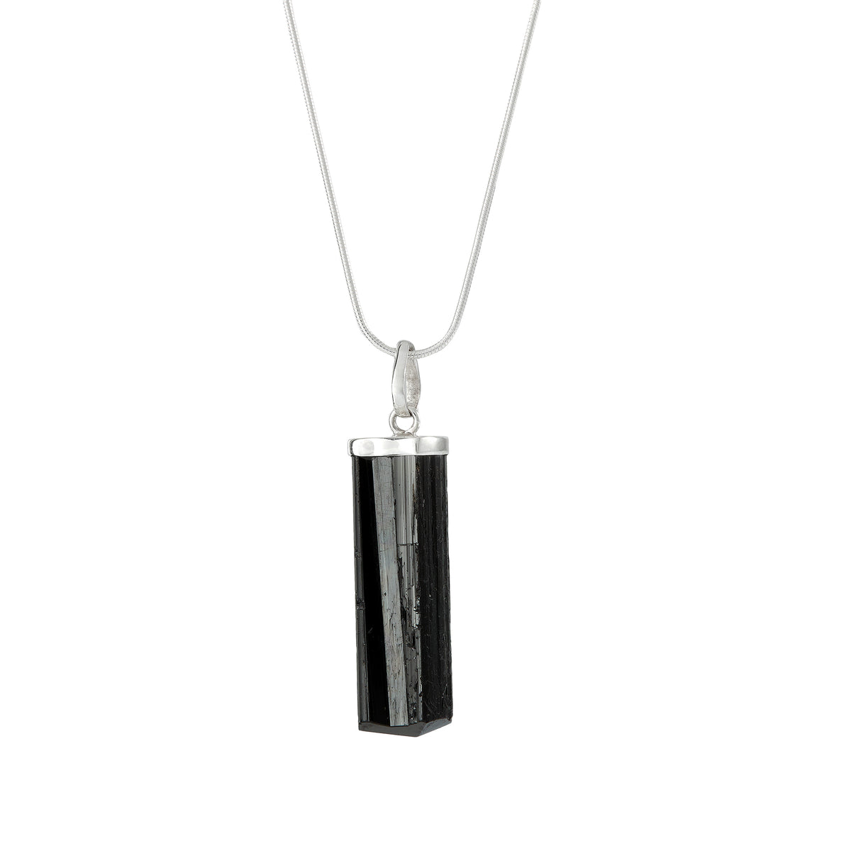Black Tourmaline Crystal Pendant