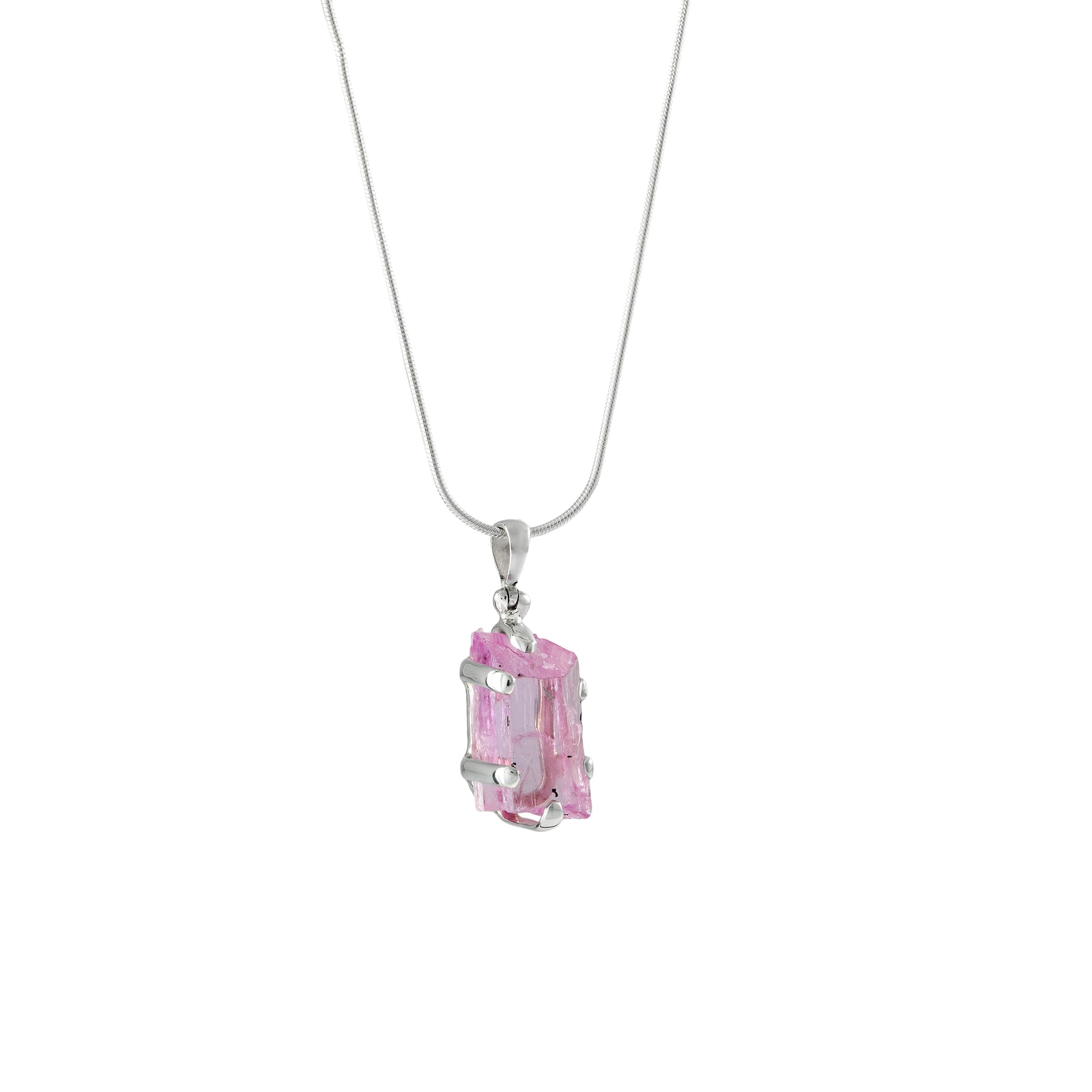 Kunzite Crystal Pendant