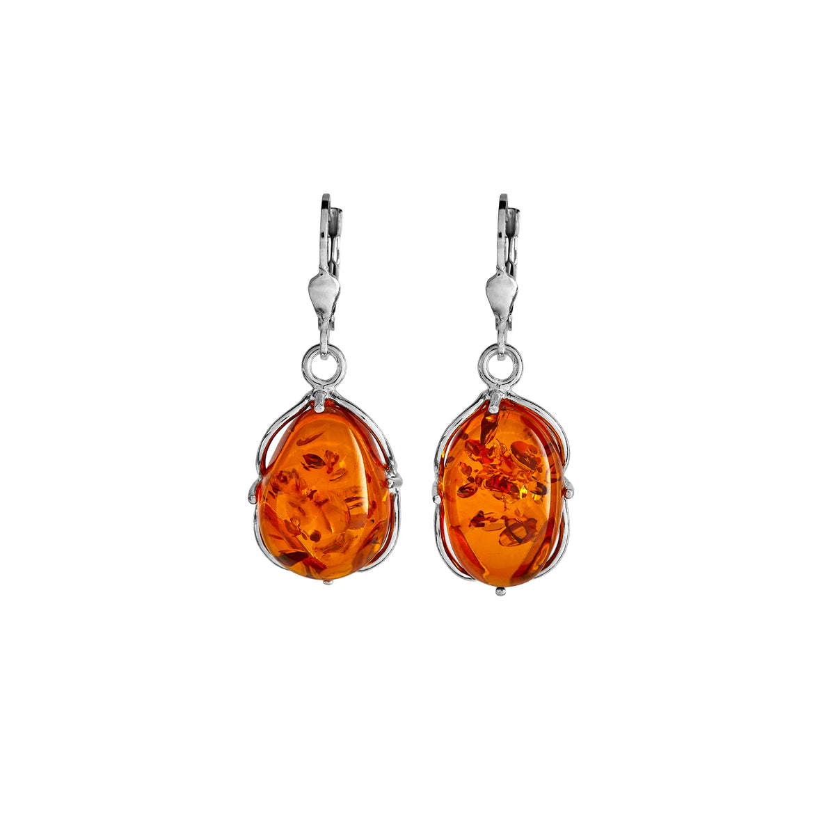 Amber earrings