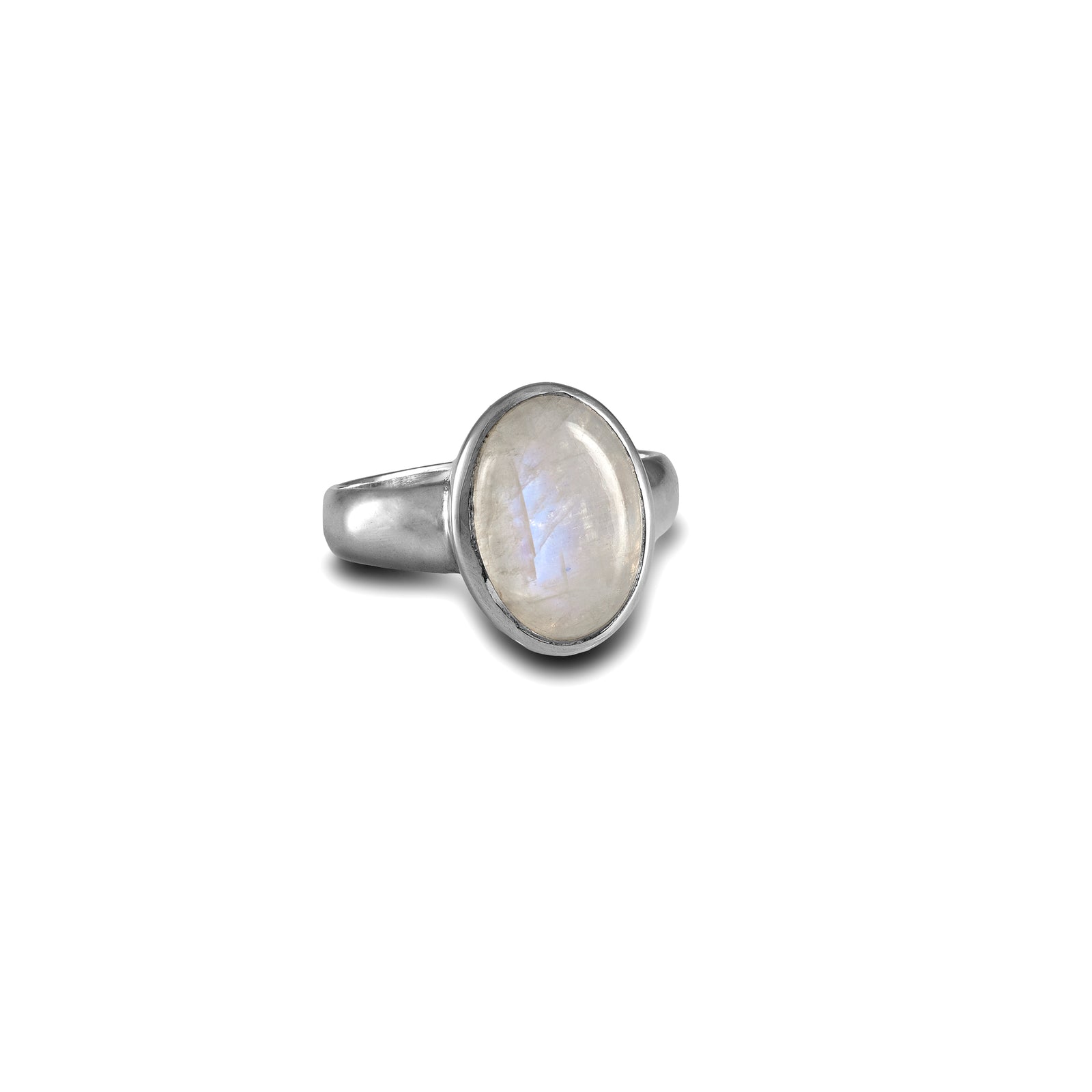 Rainbow Moonstone Ring