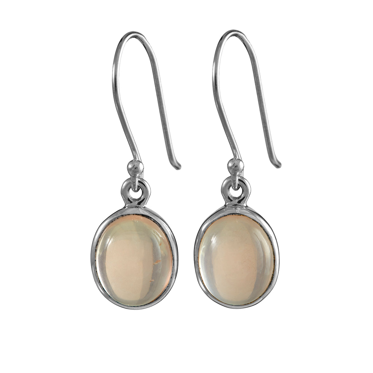 rose quartz earrings