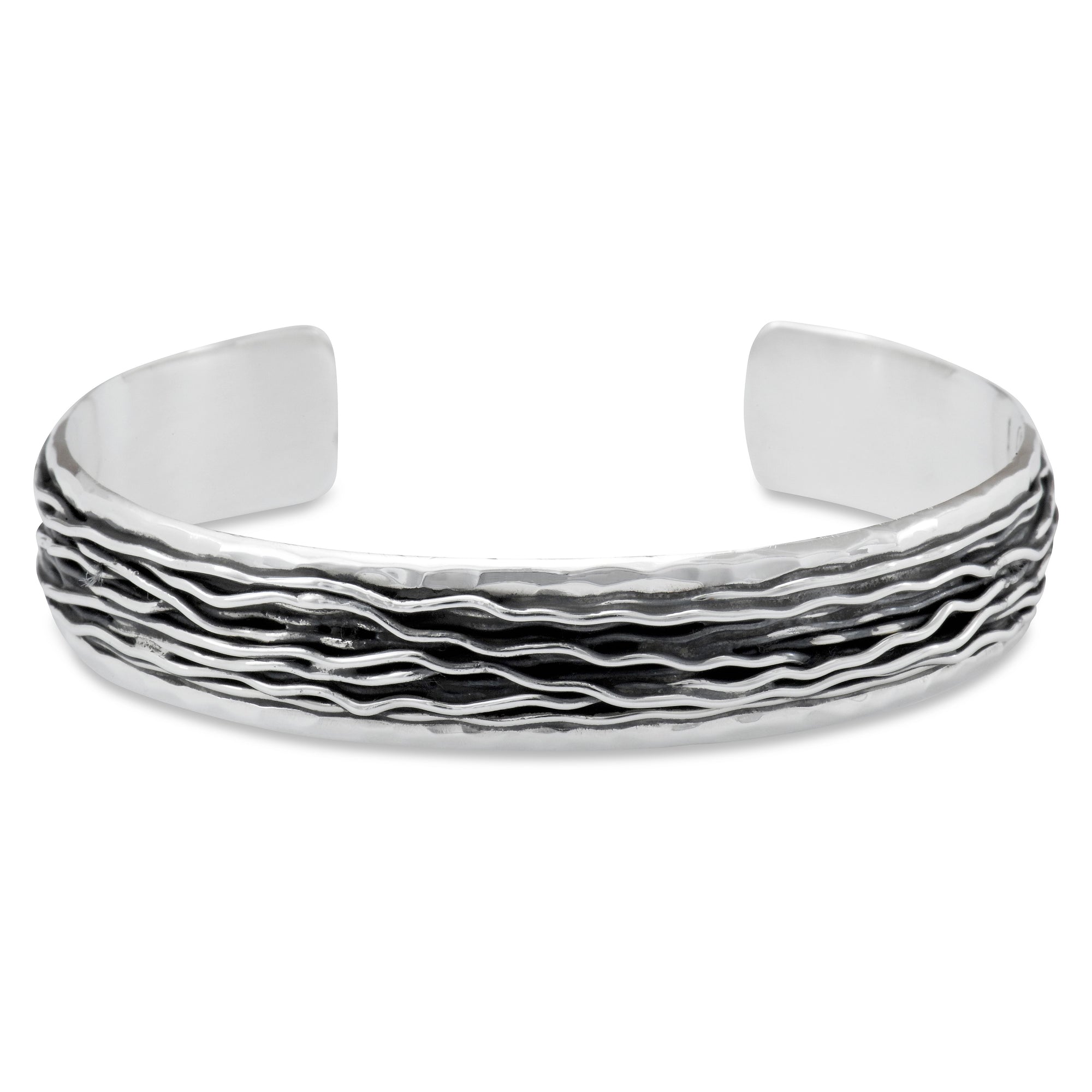 Silver Multi Wire Bangle