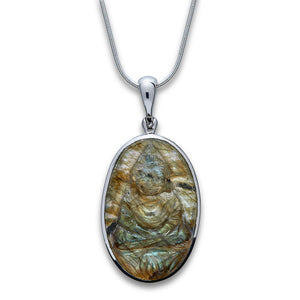 Carved Labradorite Pendant