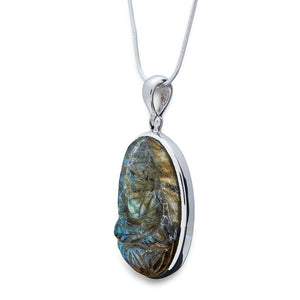 Carved Labradorite Pendant
