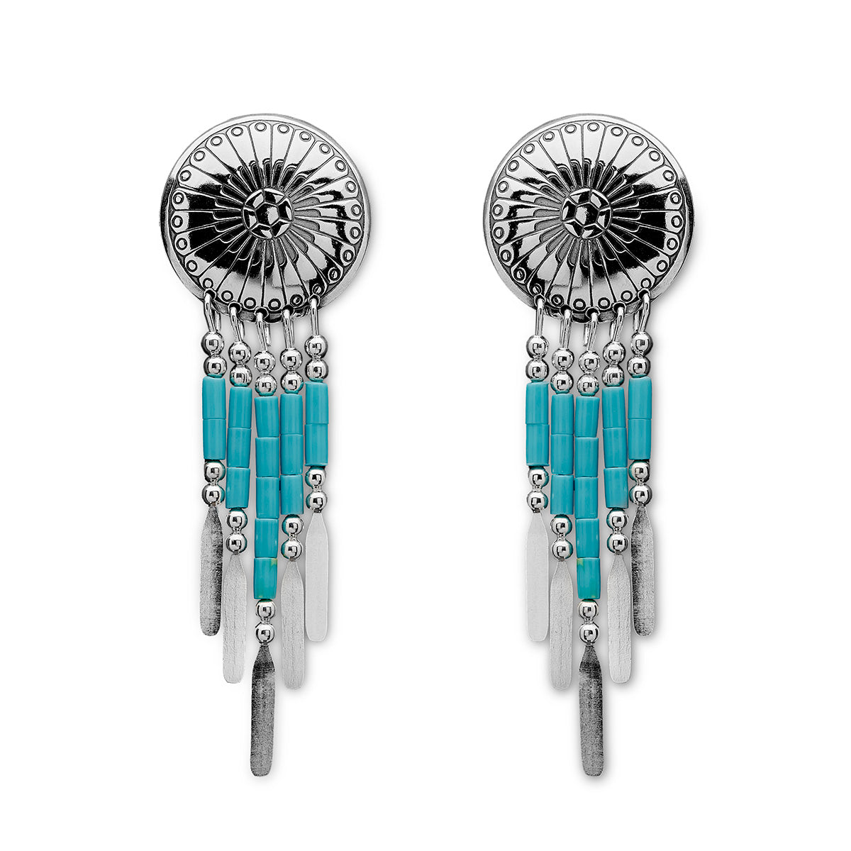 Native American 'Concho' style earrings