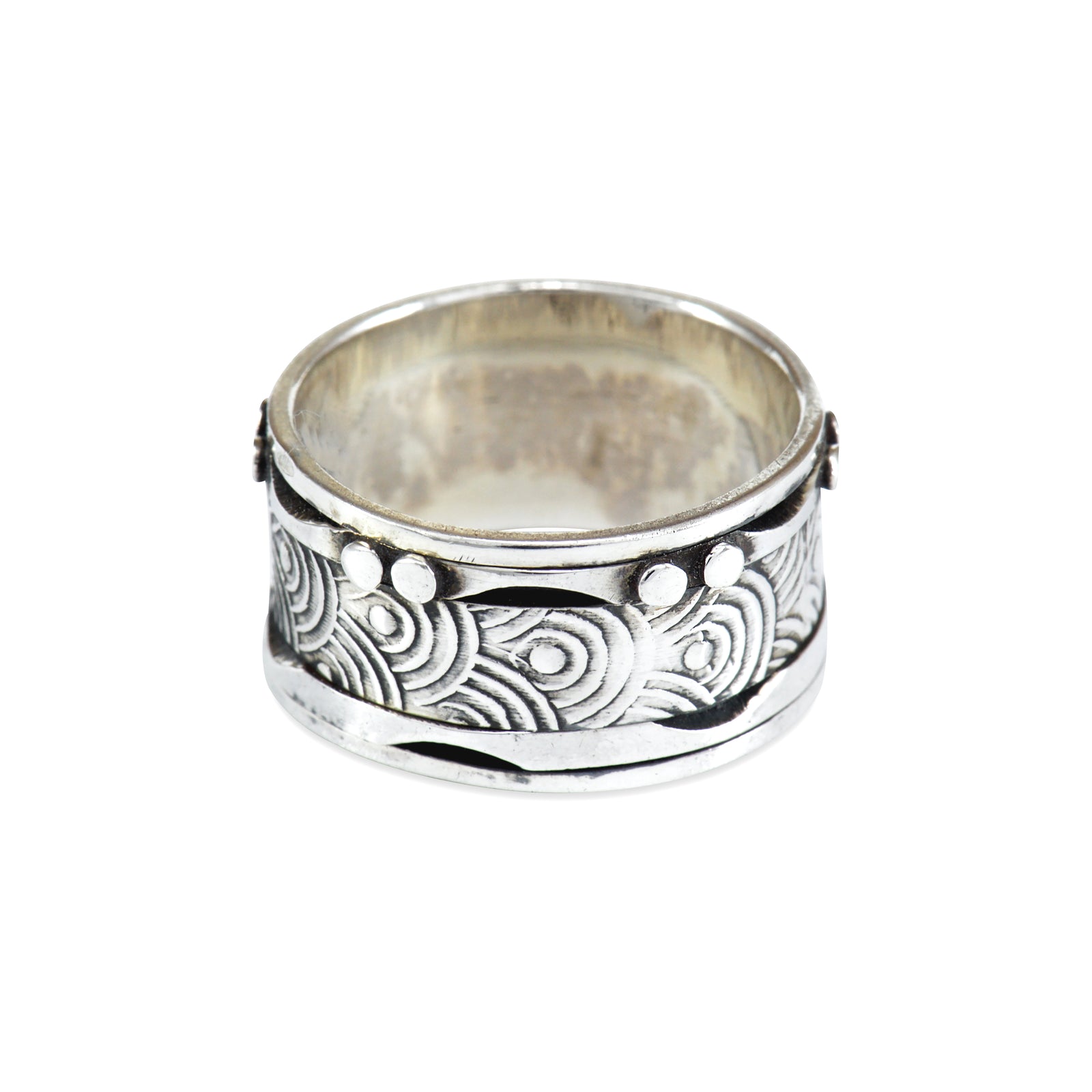Silver Engraved Ring