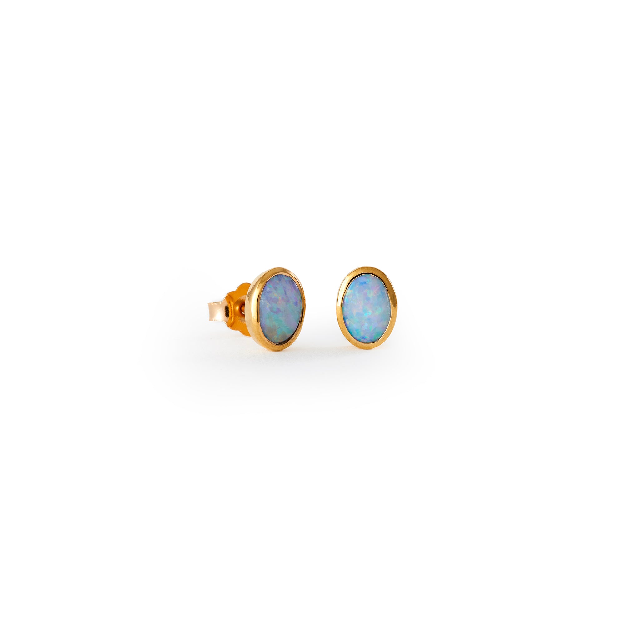 Gold Plated Opal studs