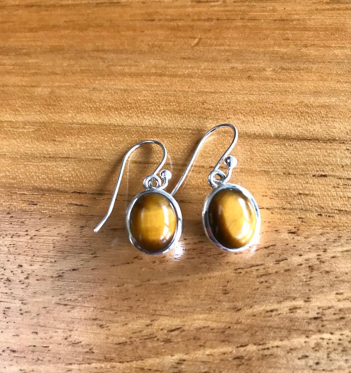 Tiger’s eye earrings