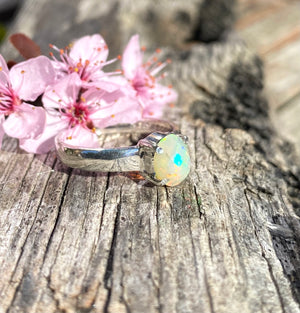 Ethiopian opal ring