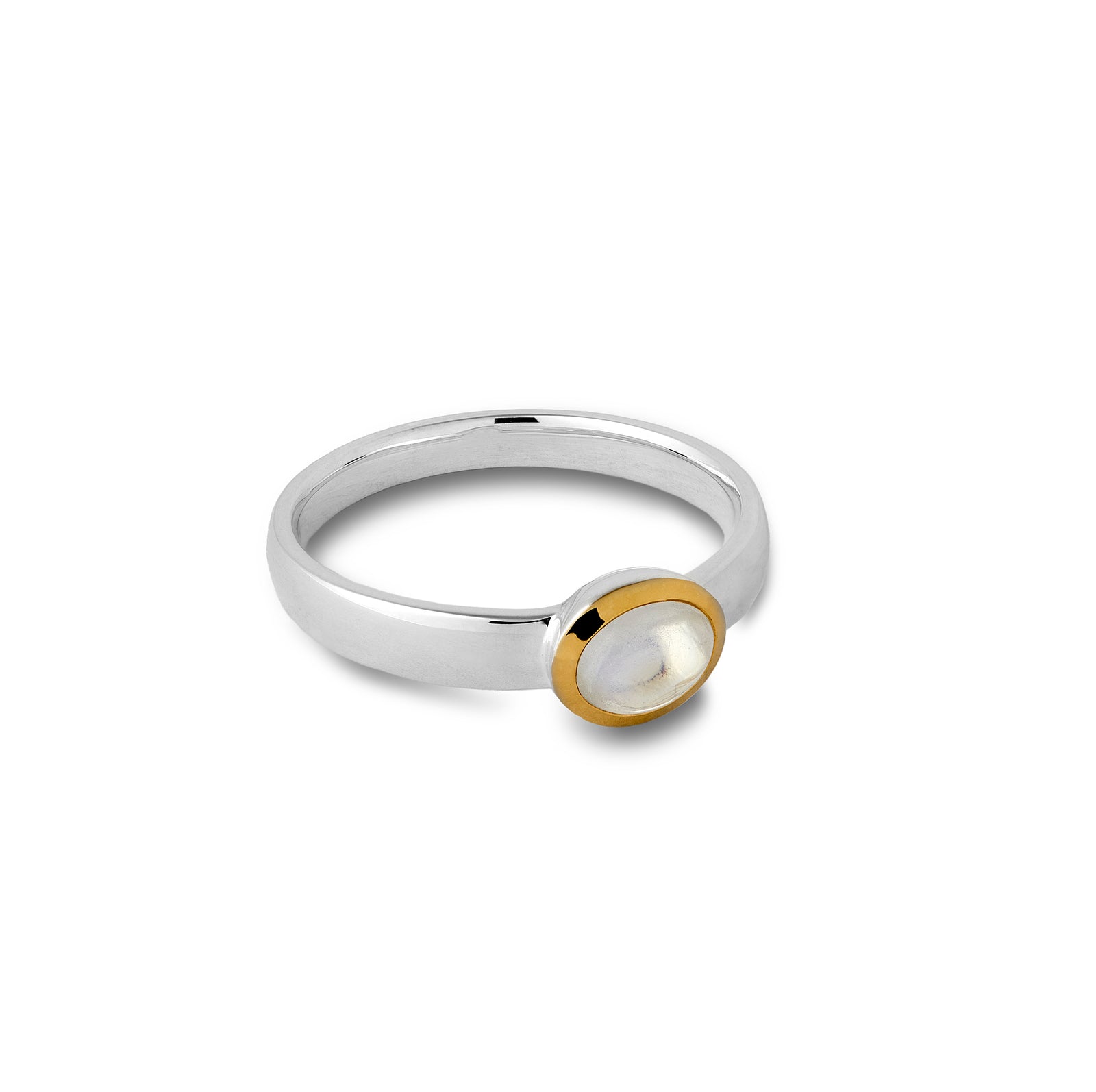 Rainbow Moonstone Ring