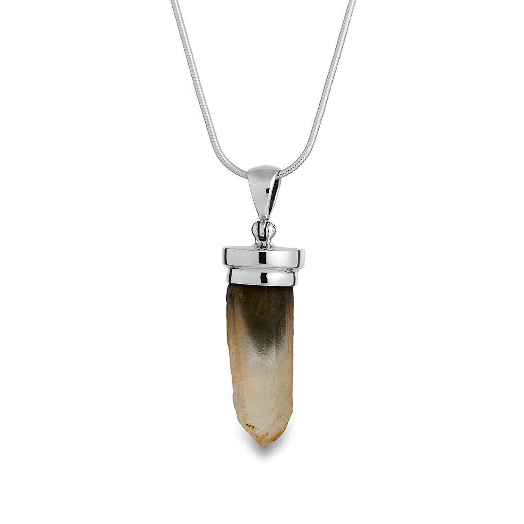 Smokey Quartz Crystal Pendant