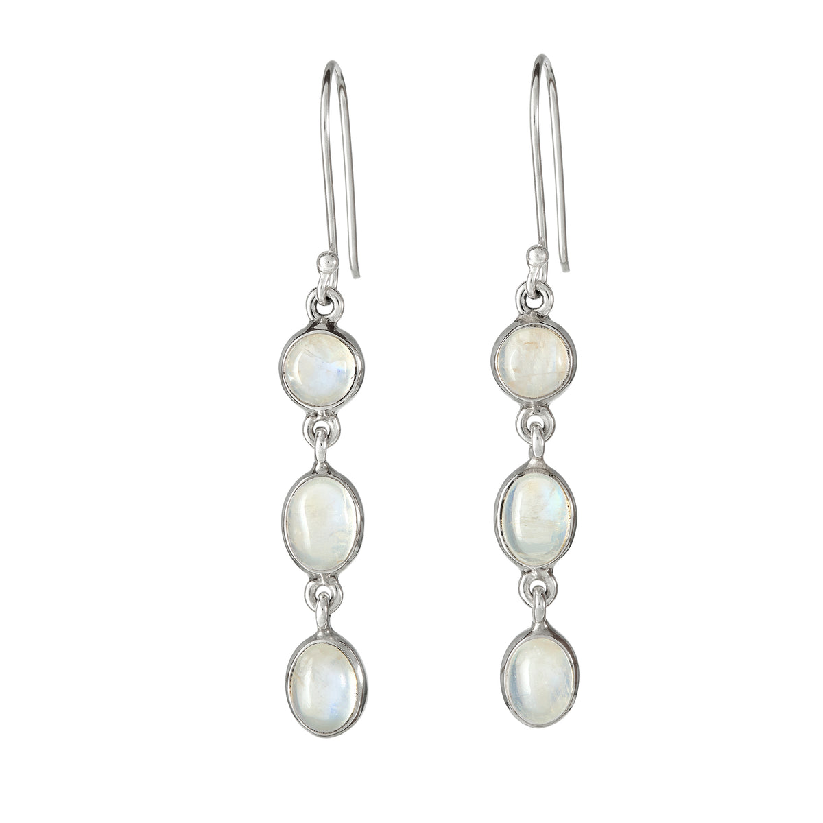 Rainbow Moonstone earrings