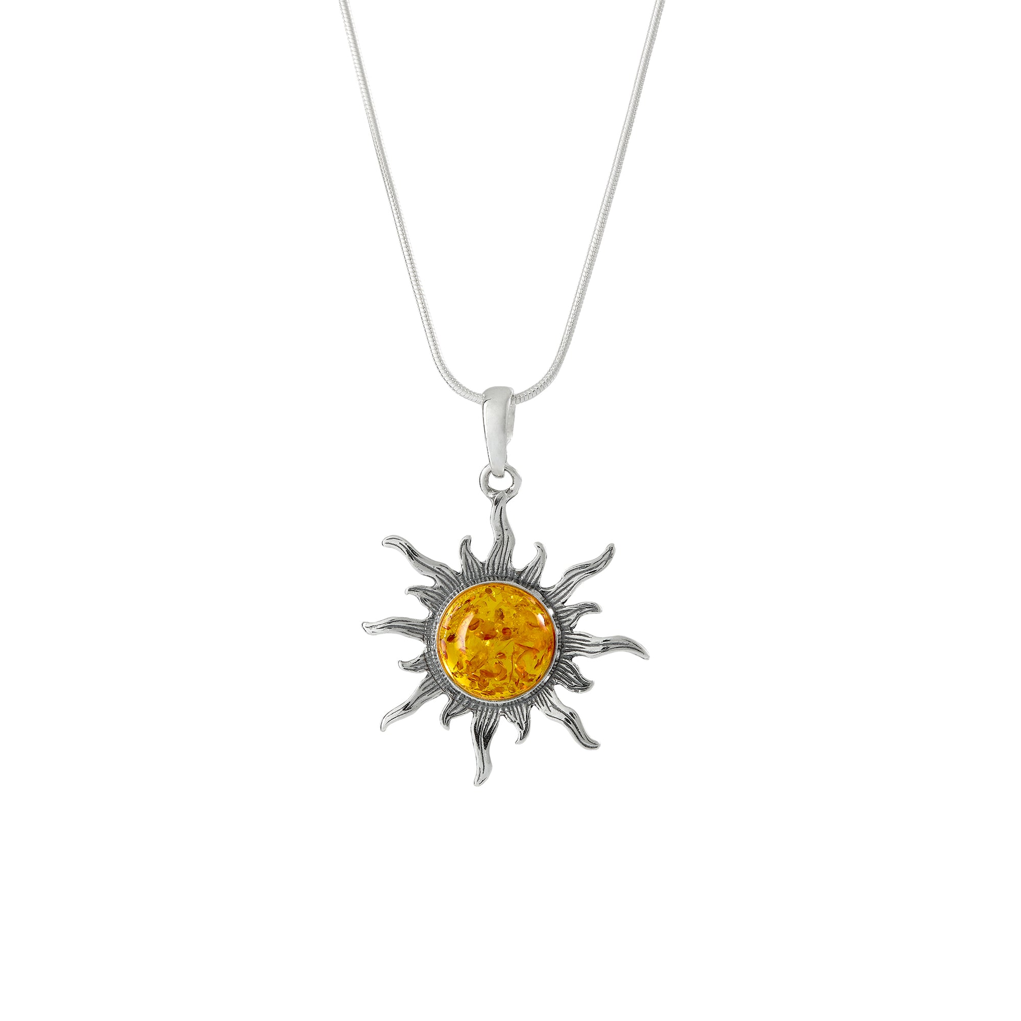 Amber Sun Pendant