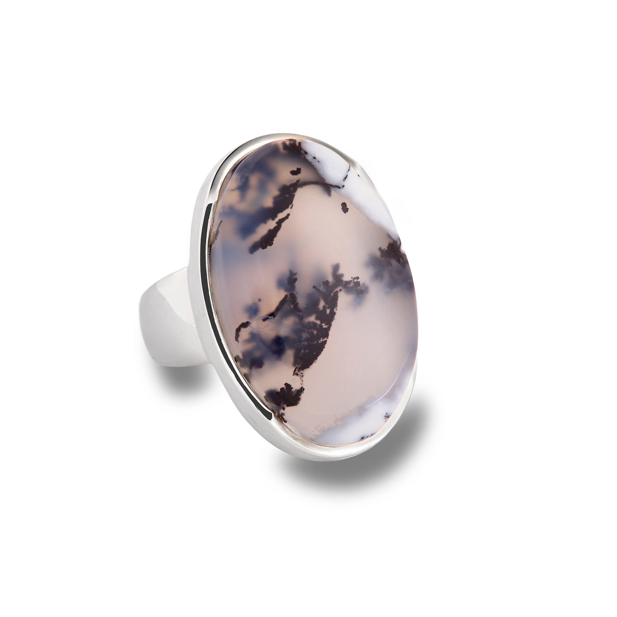 Dendritic Opal Ring