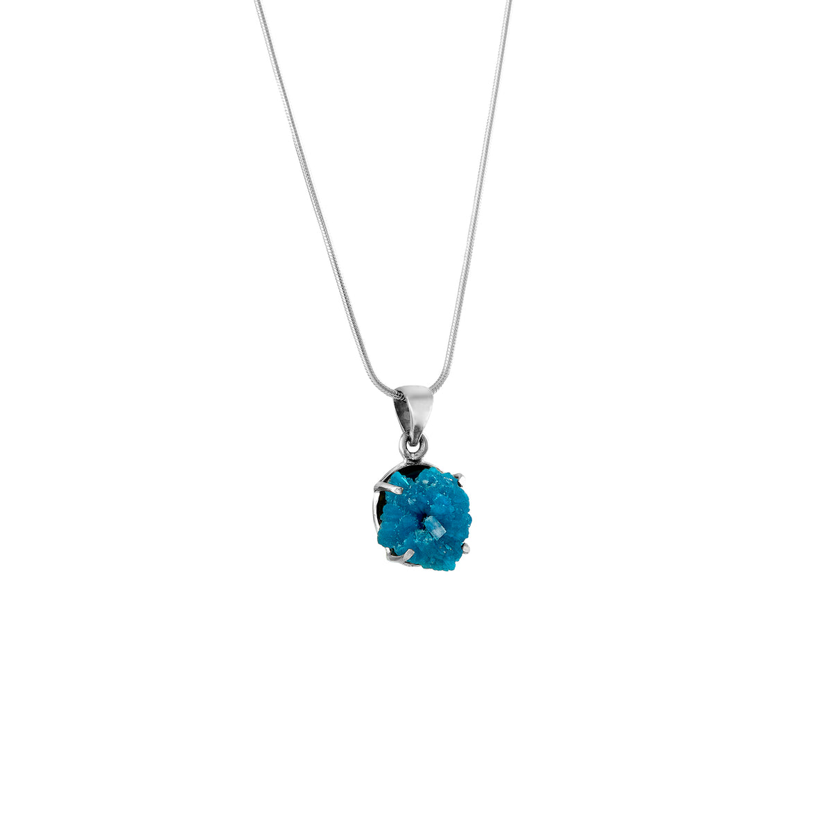 Cavansite Crystal Pendant