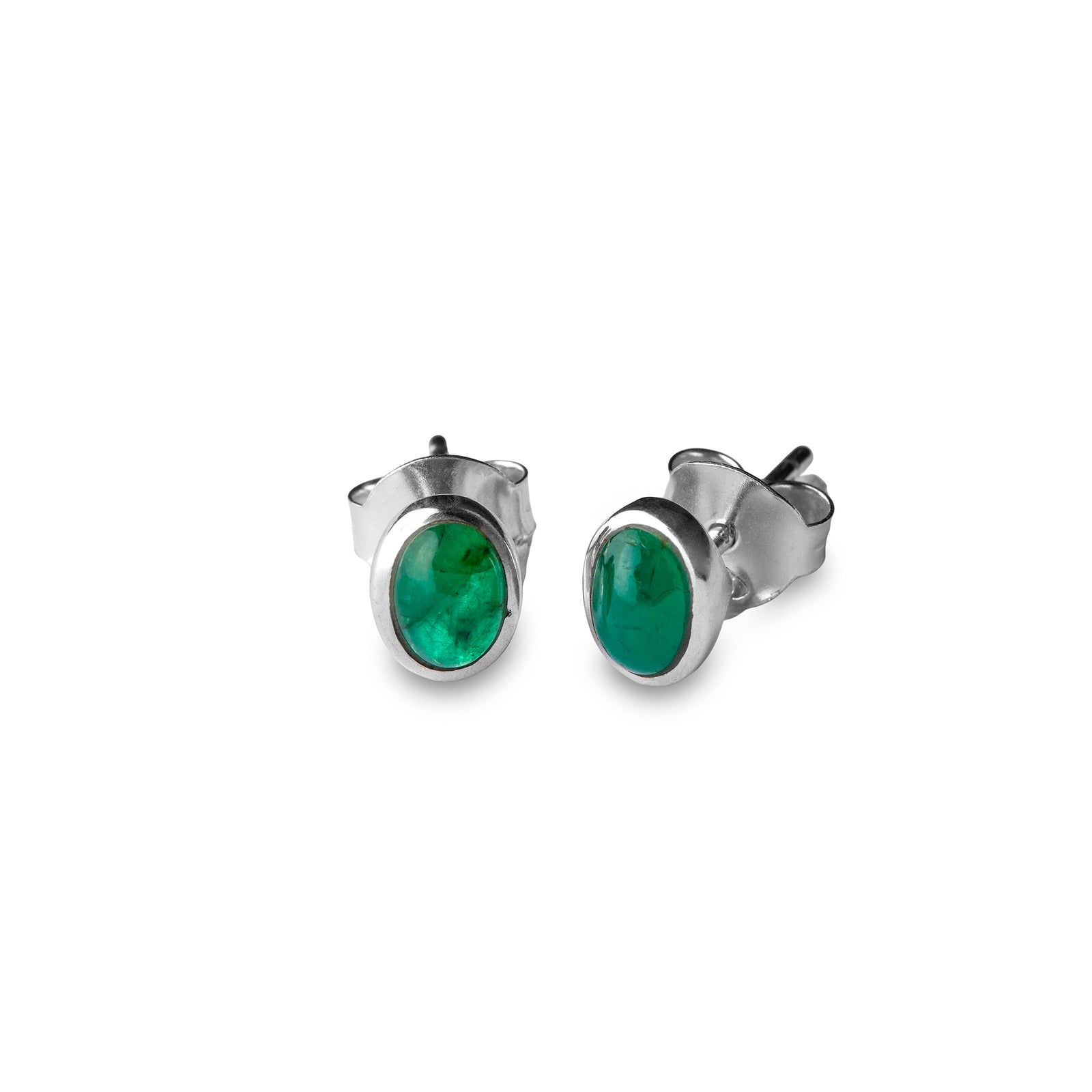 Emerald Stud Earrings