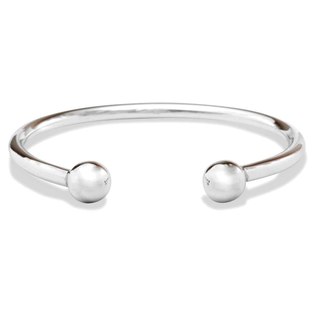 Silver Torc Bangle (Mens)