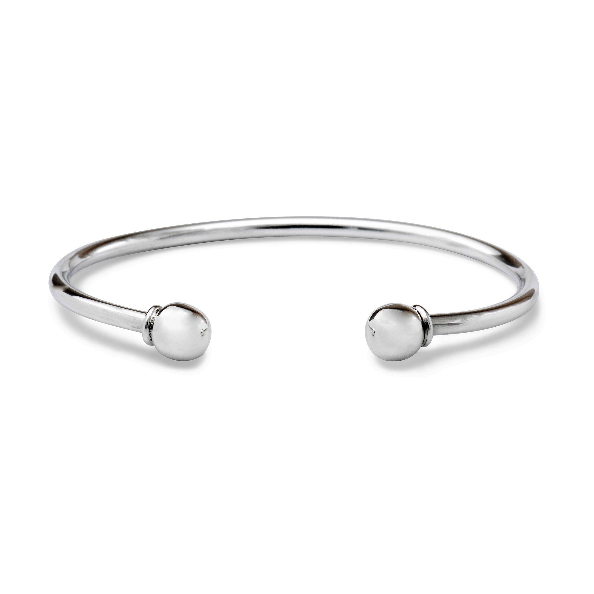 Silver Torc Bangle for Women