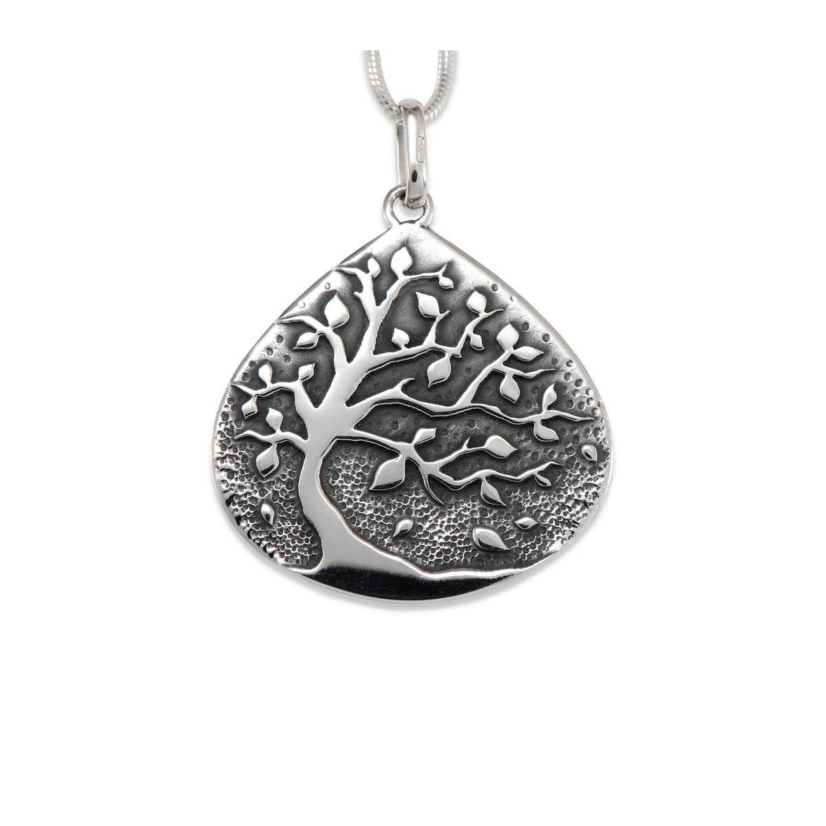 Cacao Tree' Teardrop Pendant