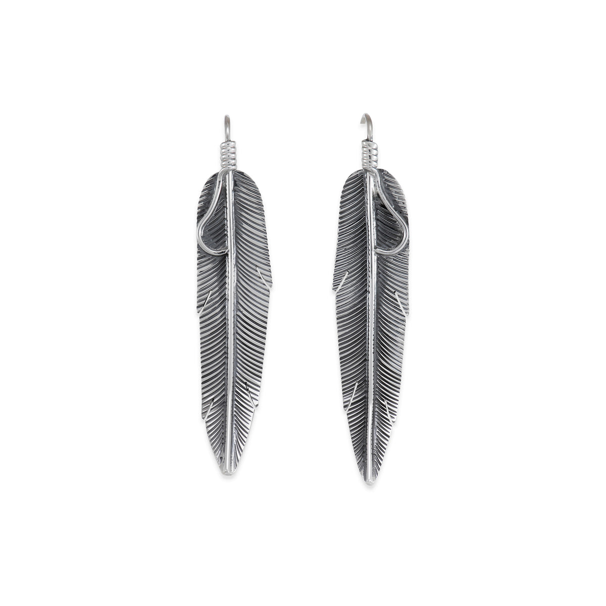 Long Feather Earrings