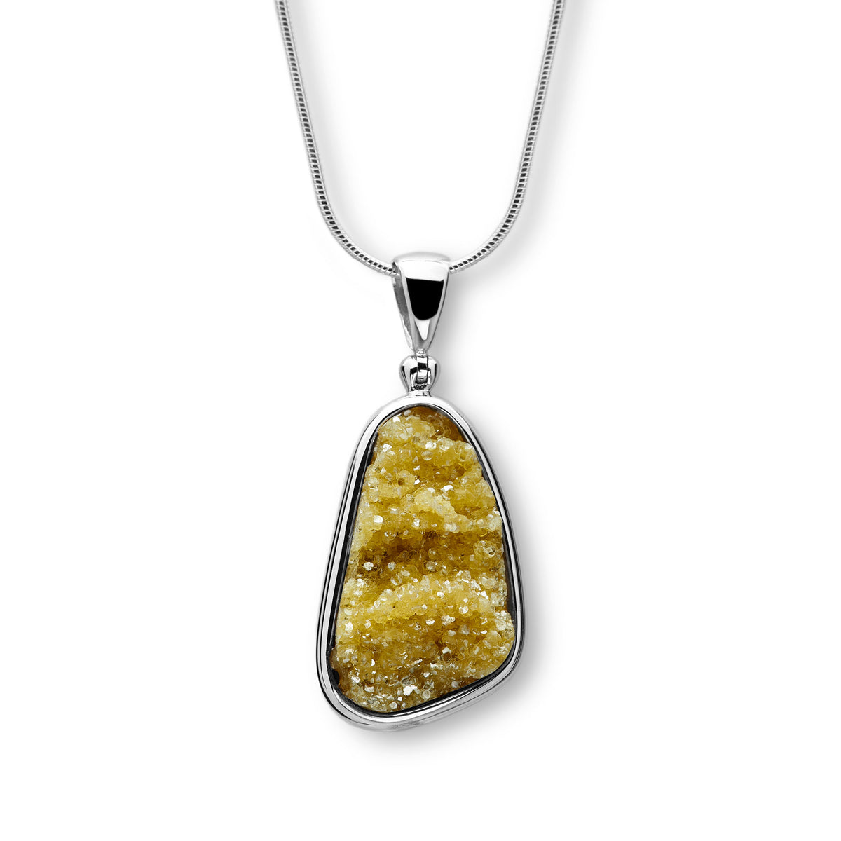 Muscovite Drusy Pendant