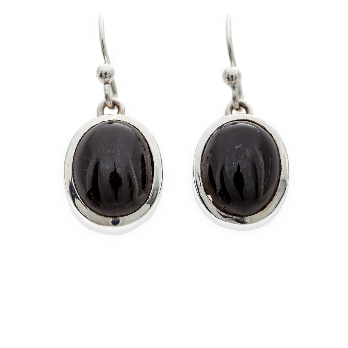 Black star Earrings (small)