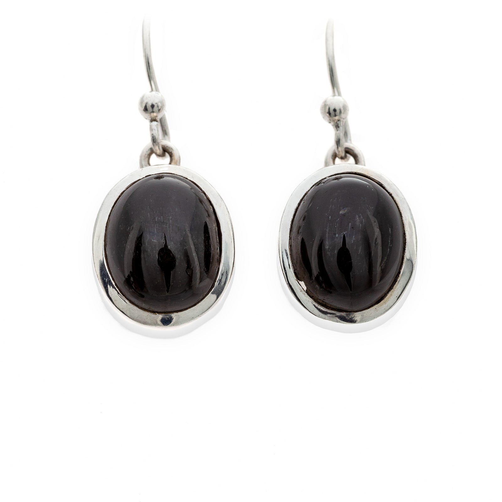 Black star Earrings (small)