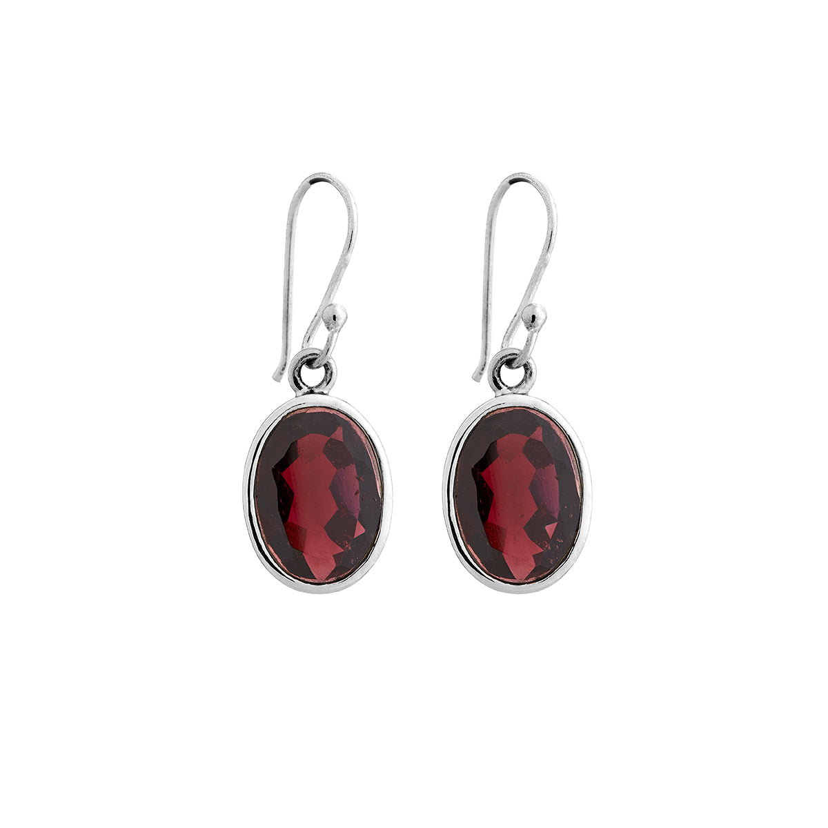 Garnet Earrings (facetted)