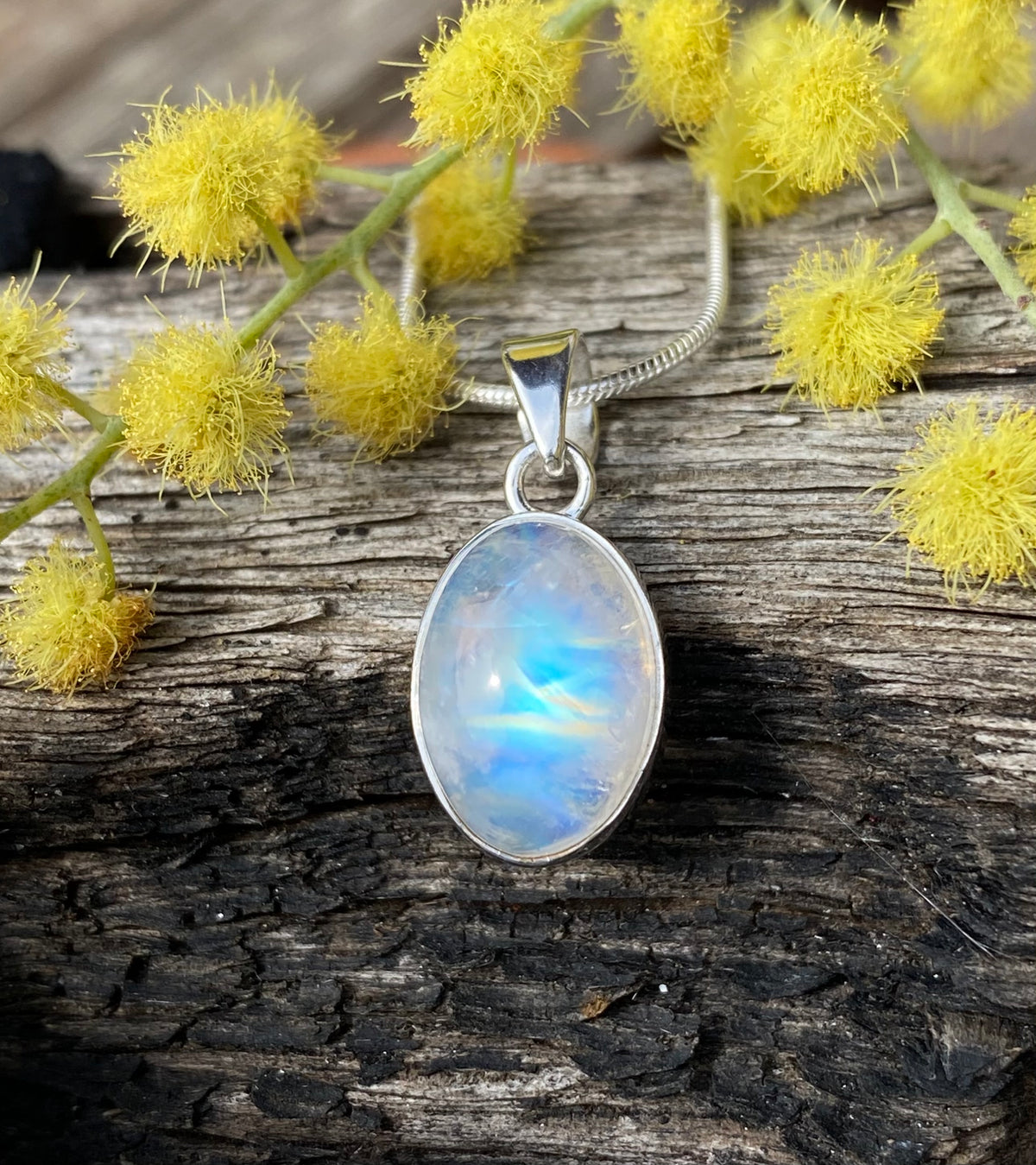 Rainbow Moonstone Pendant