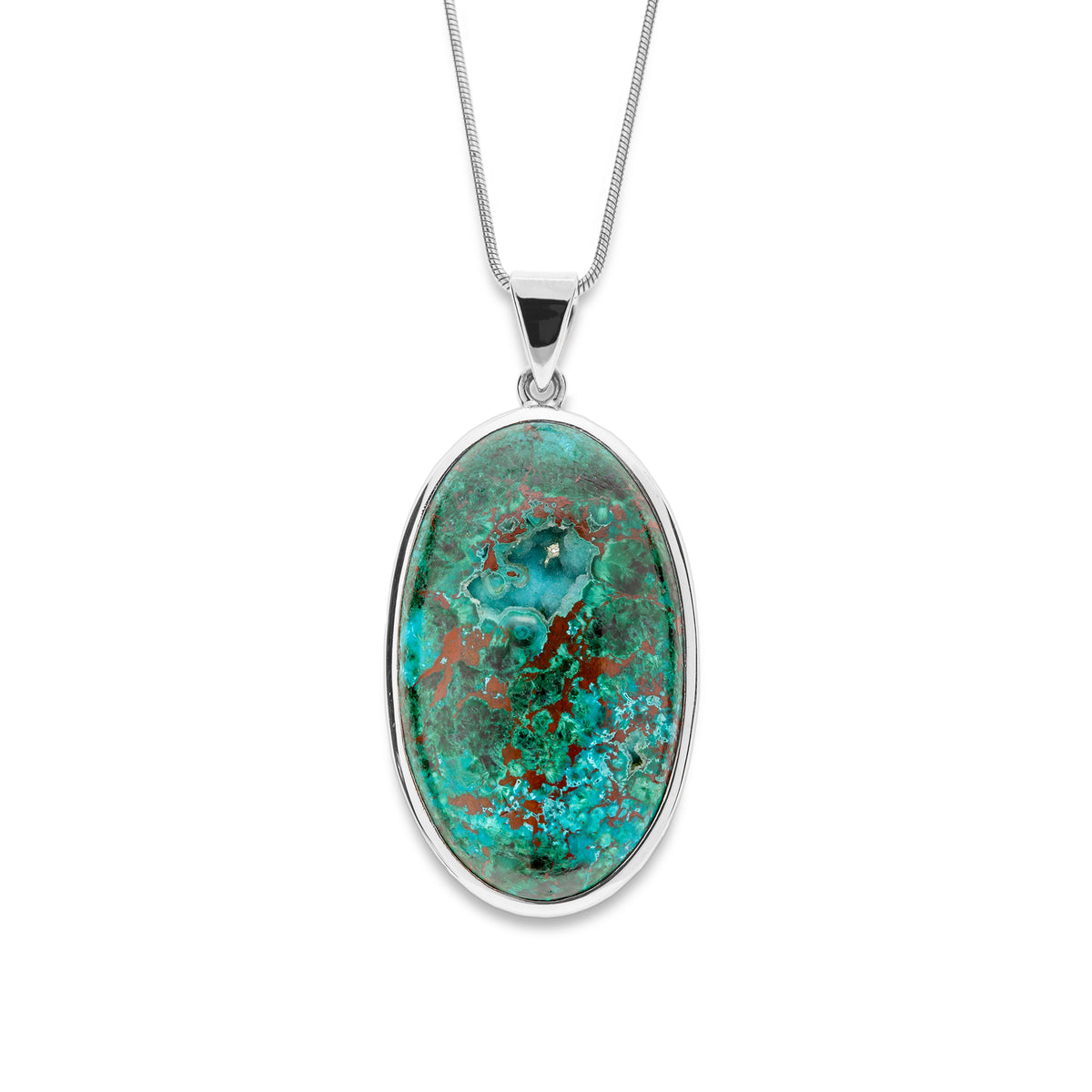 Chrysocolla pendant