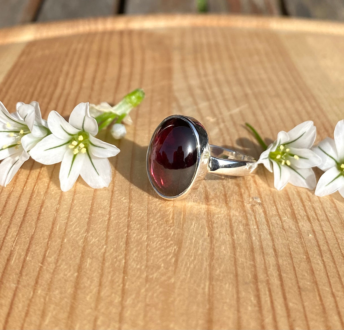Garnet ring medium