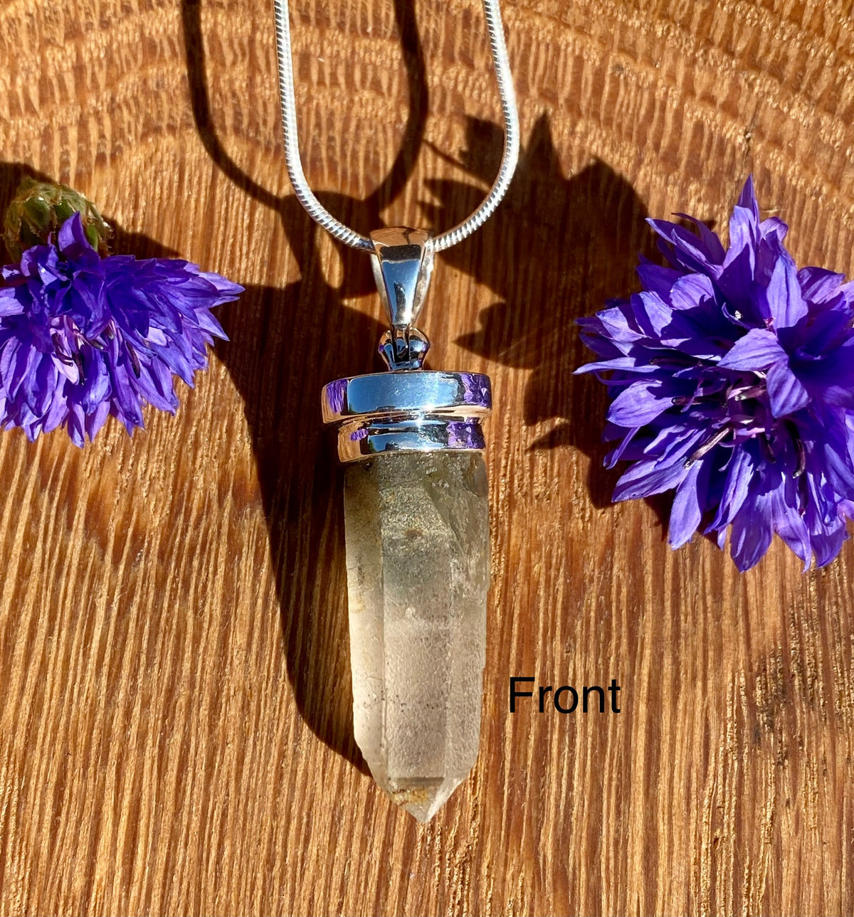 Smokey Quartz Crystal Pendant