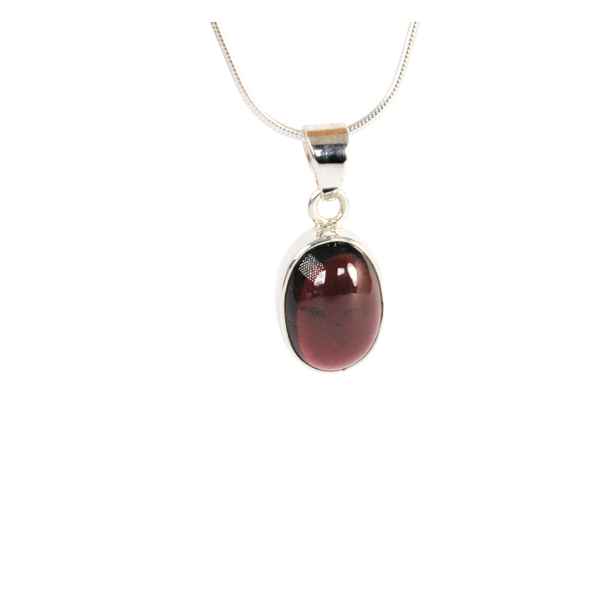 Garnet cabochon  Pendant