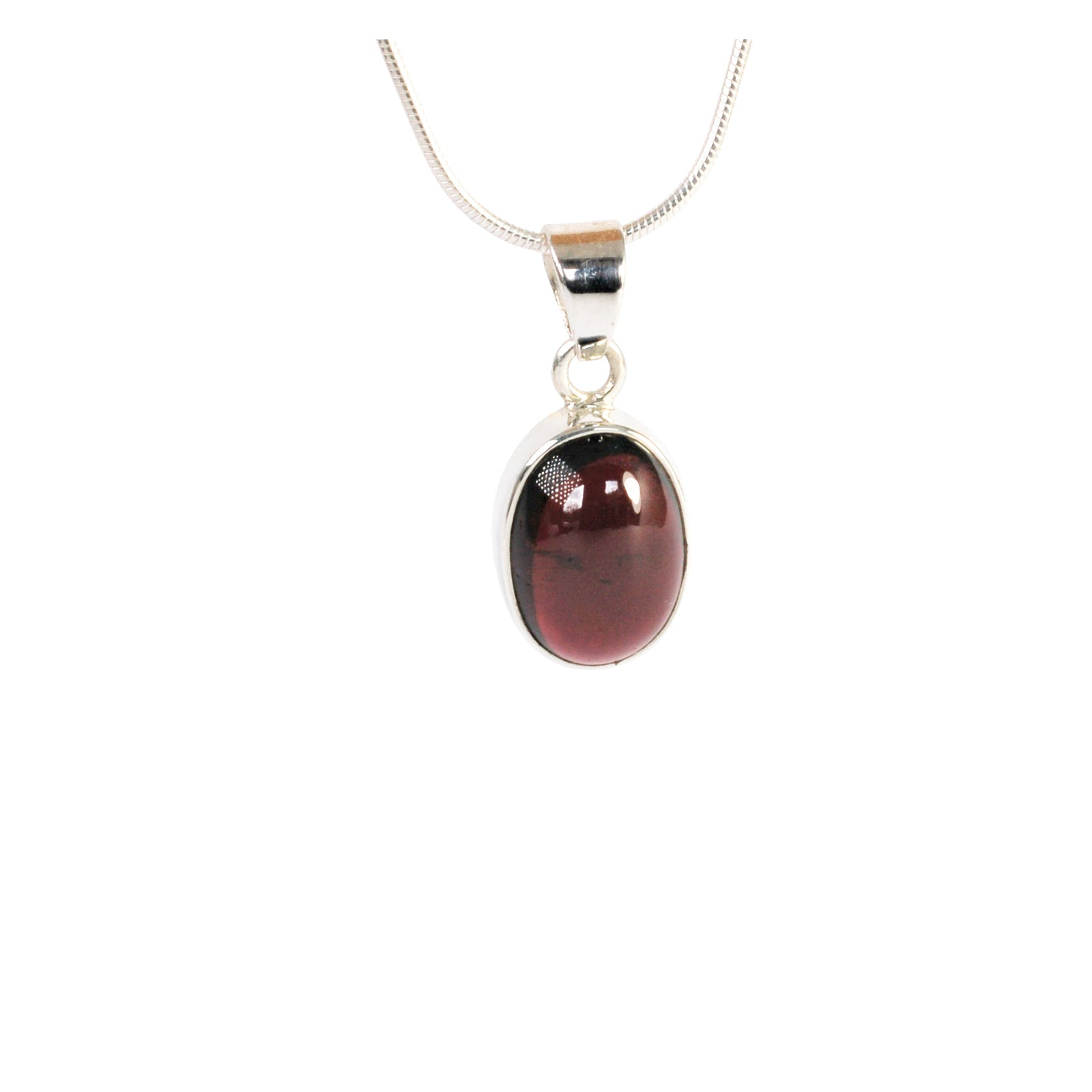 Garnet cabochon  Pendant